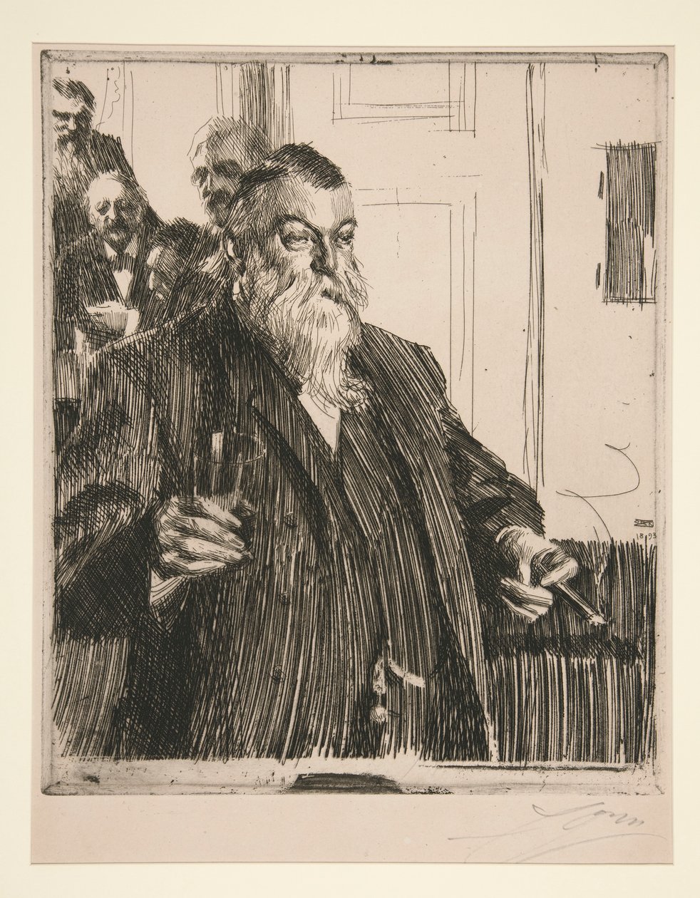 Een toast II door Anders Leonard Zorn
