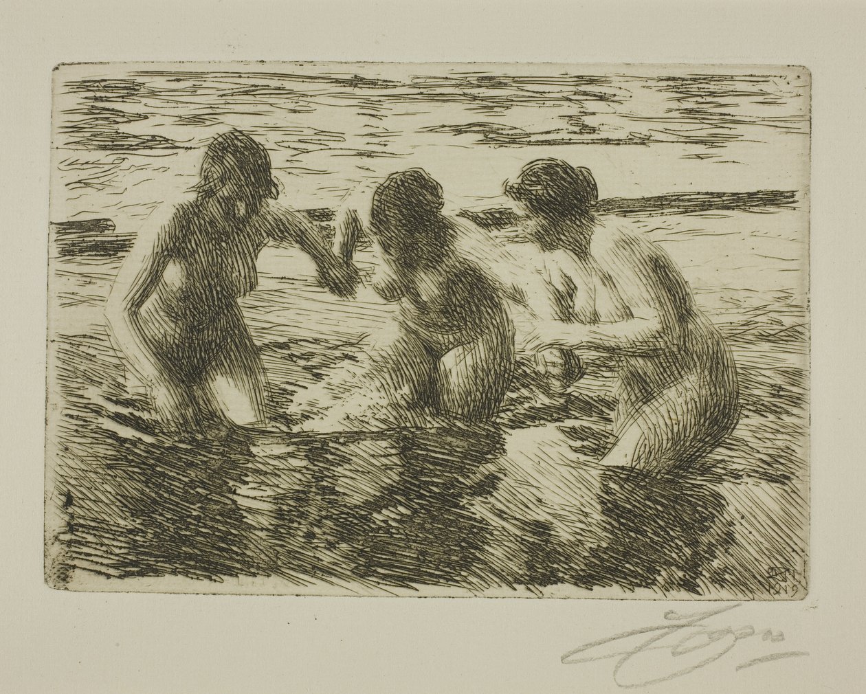 Tegen de stroom in door Anders Leonard Zorn