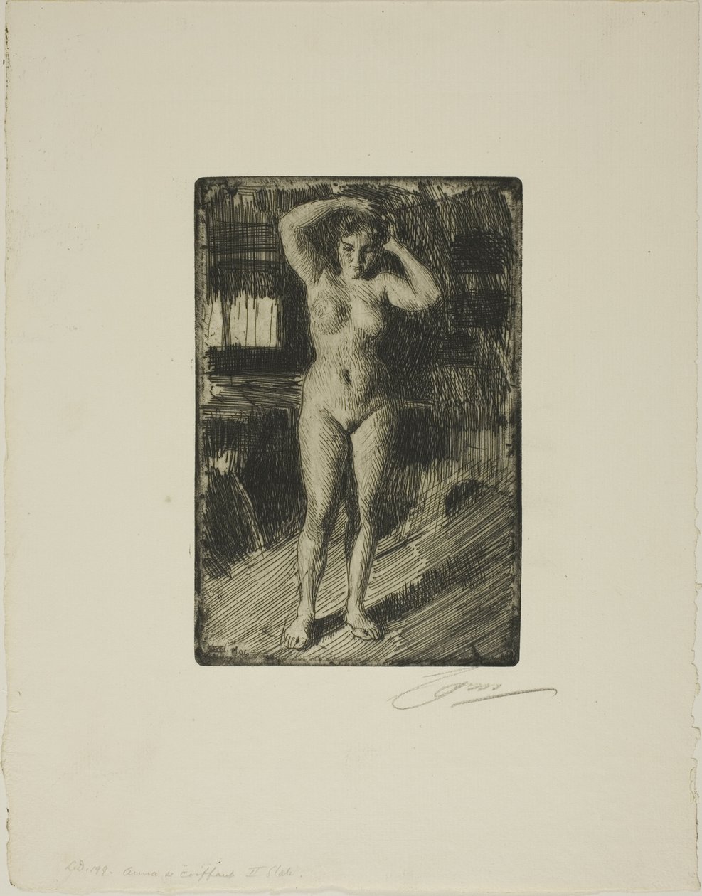Anna die Haar Haar Doet door Anders Leonard Zorn