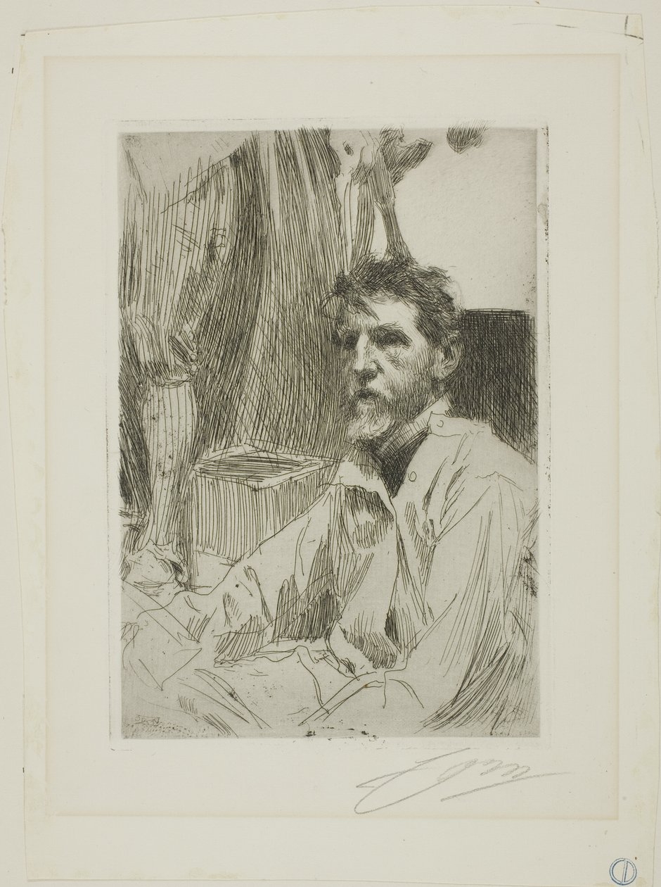 August Saint Gaudens I door Anders Leonard Zorn