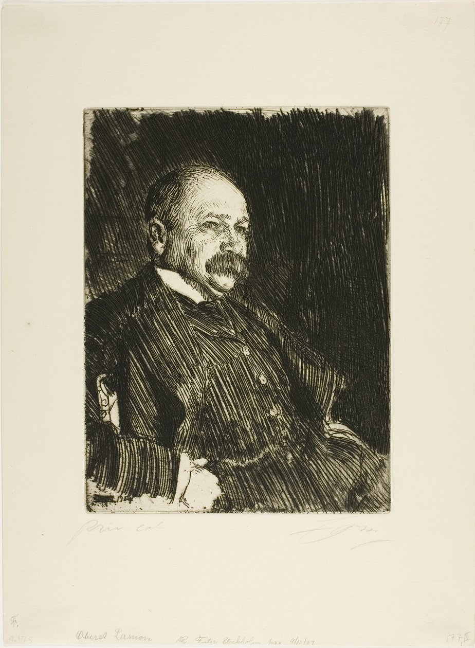 Kolonel Lamont III (Buste) door Anders Leonard Zorn
