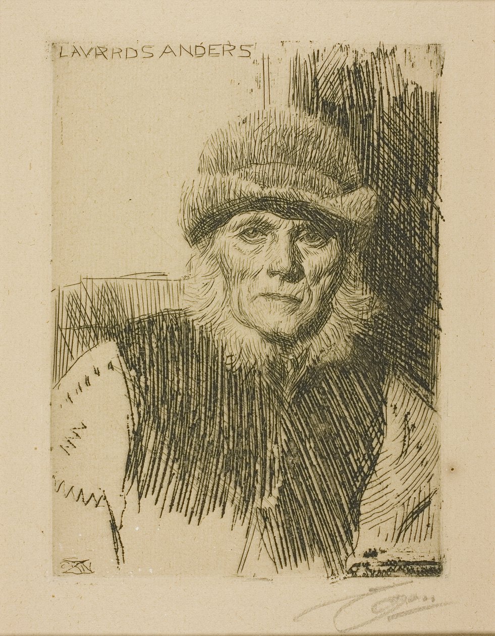 Dalecarlische Boer (Lavards Anders) door Anders Leonard Zorn