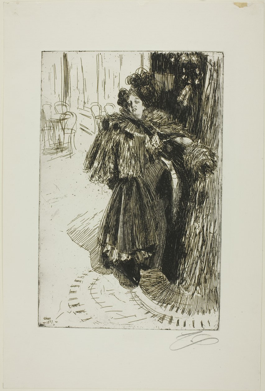 Effet de Nuit III door Anders Leonard Zorn