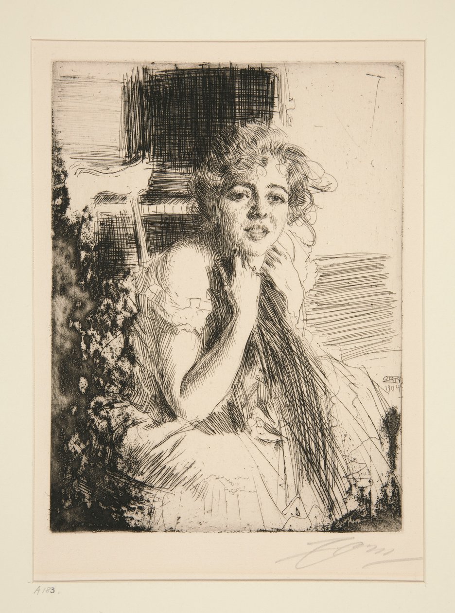 Emma Rasmussen door Anders Leonard Zorn