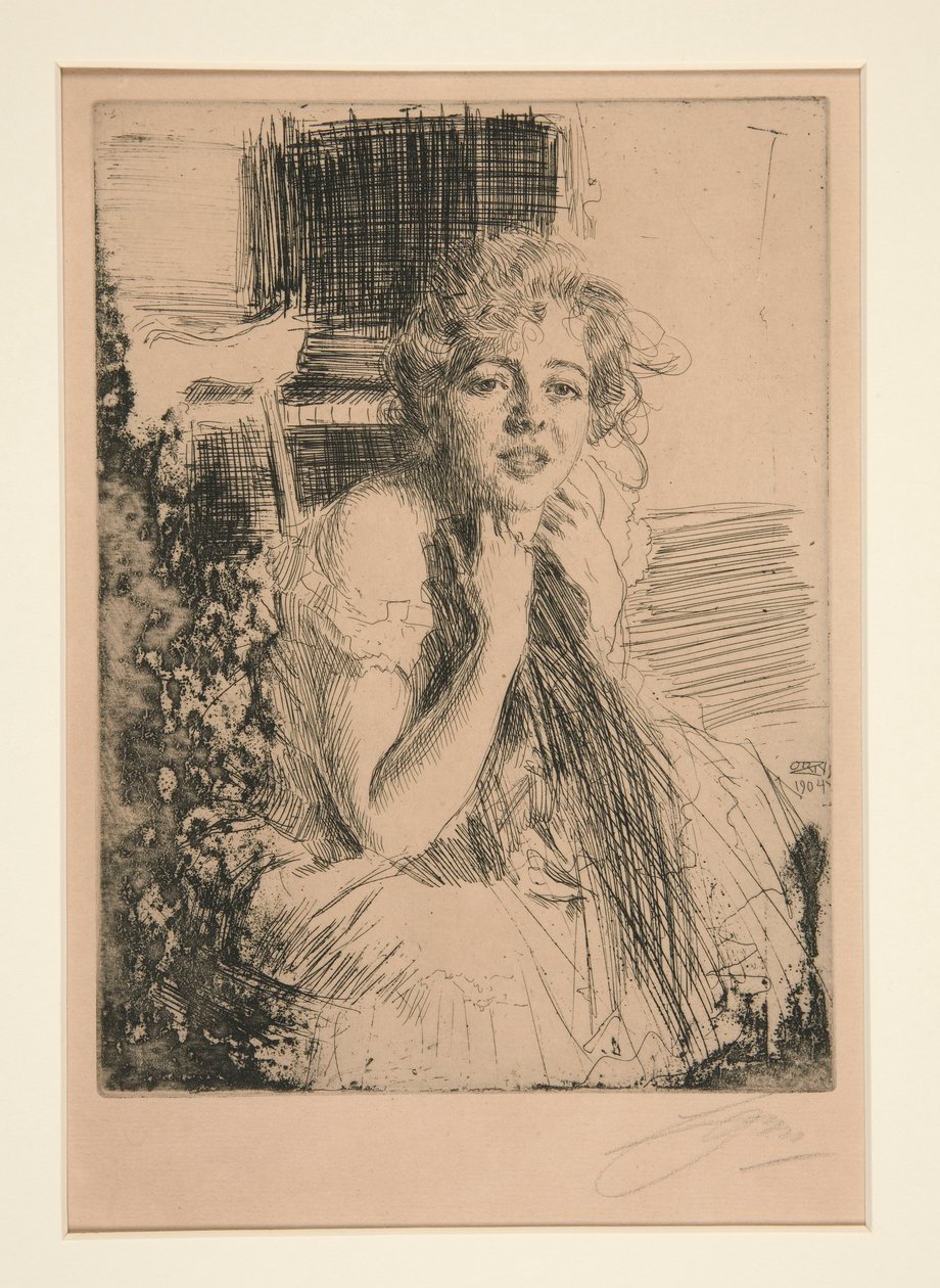 Emma Rasmussen door Anders Leonard Zorn