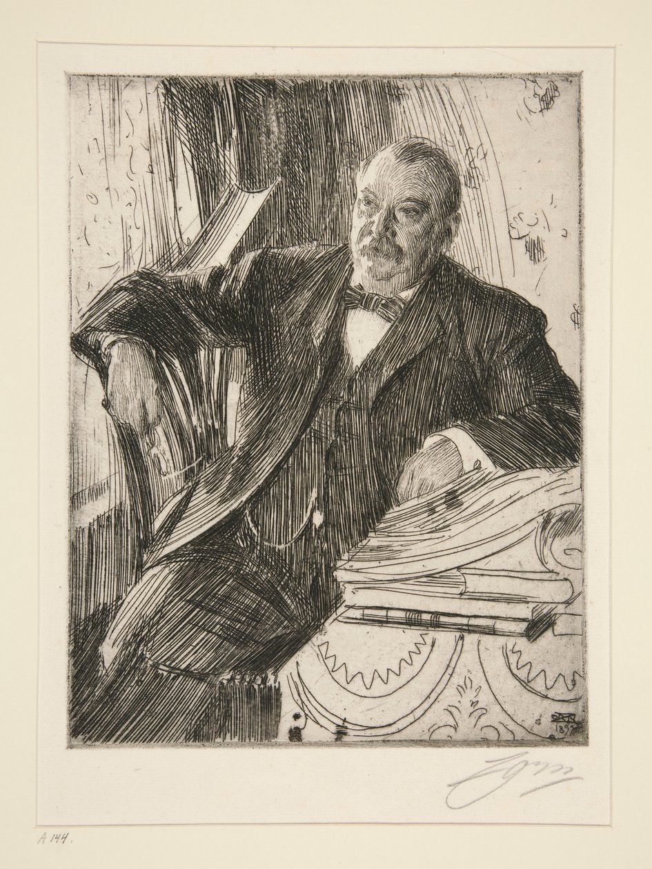 Grover Cleveland II door Anders Leonard Zorn