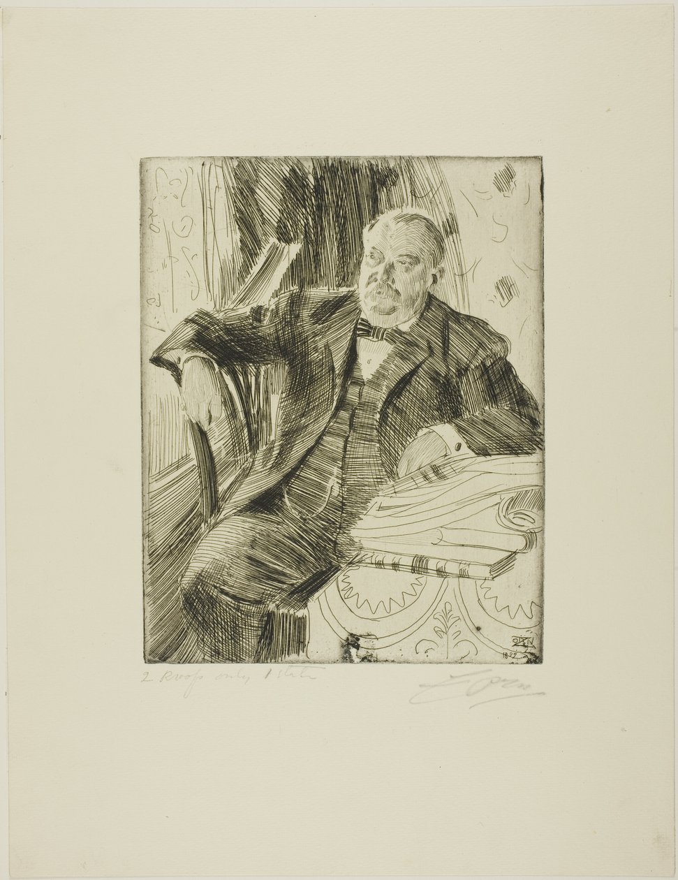 Grover Cleveland I door Anders Leonard Zorn