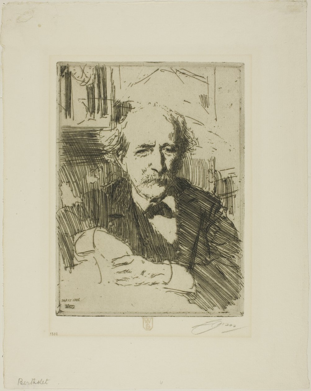 Marcellin Berthelot door Anders Leonard Zorn