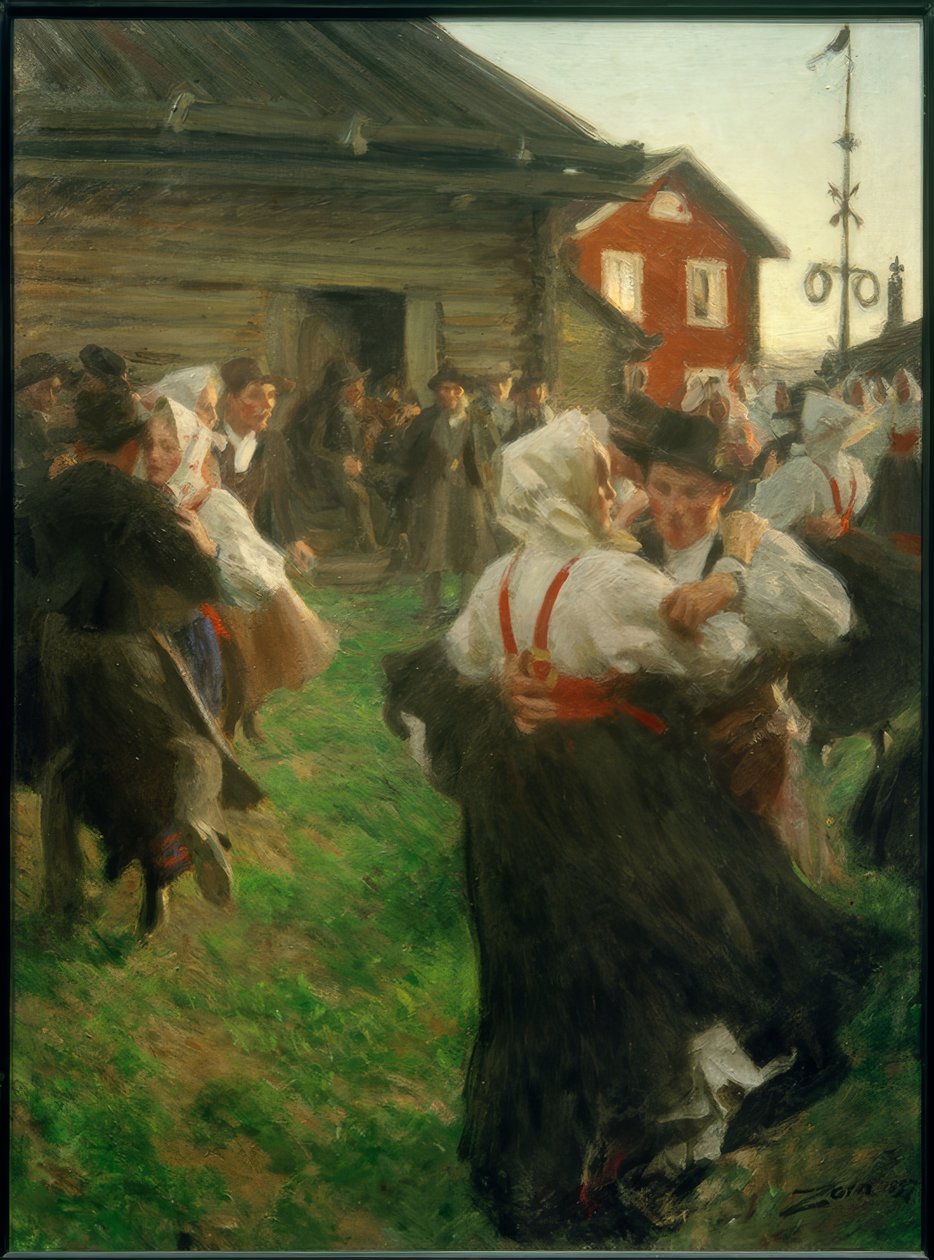 Midzomernachtdans door Anders Leonard Zorn