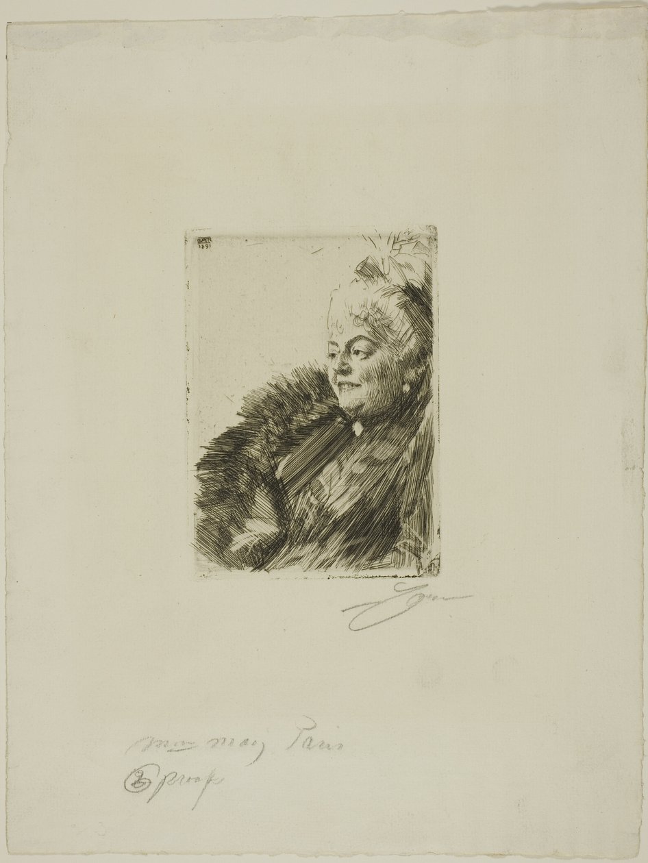 Mme Georges May II door Anders Leonard Zorn
