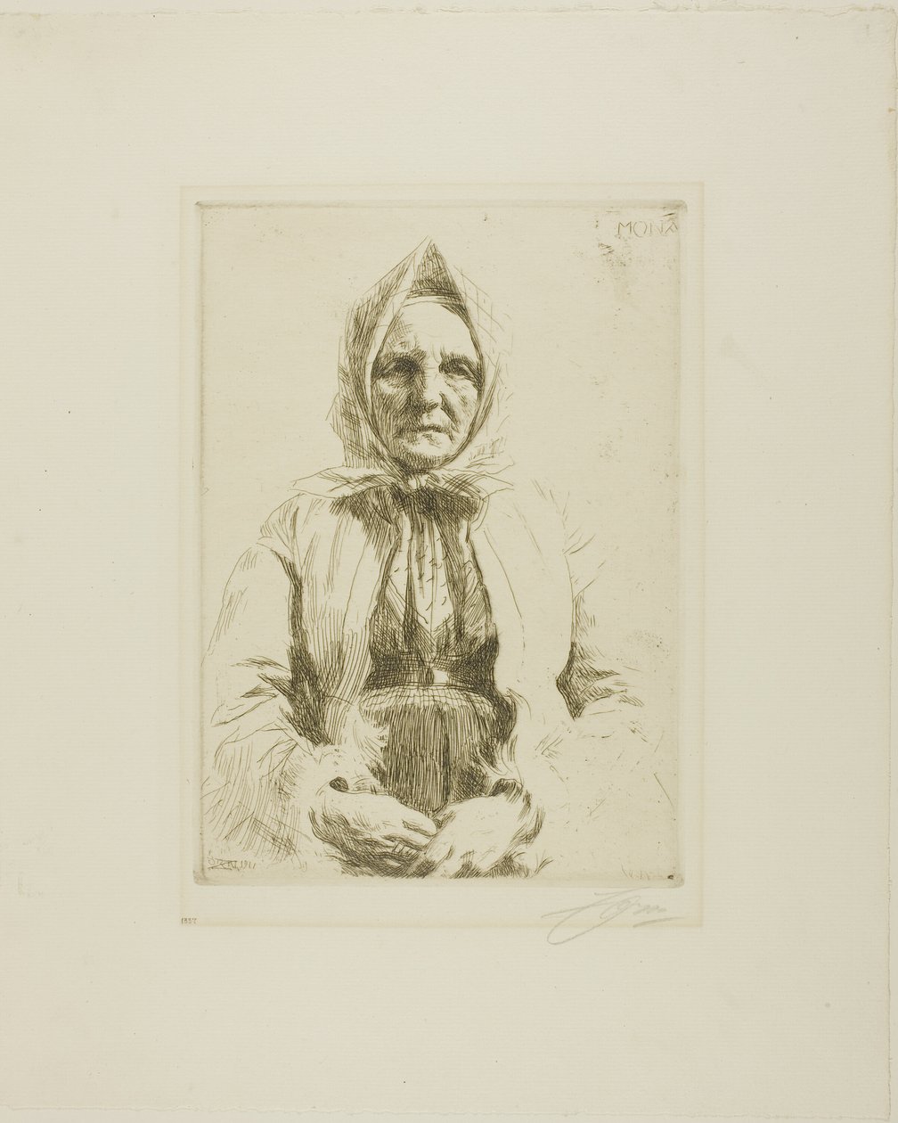 Mona door Anders Leonard Zorn