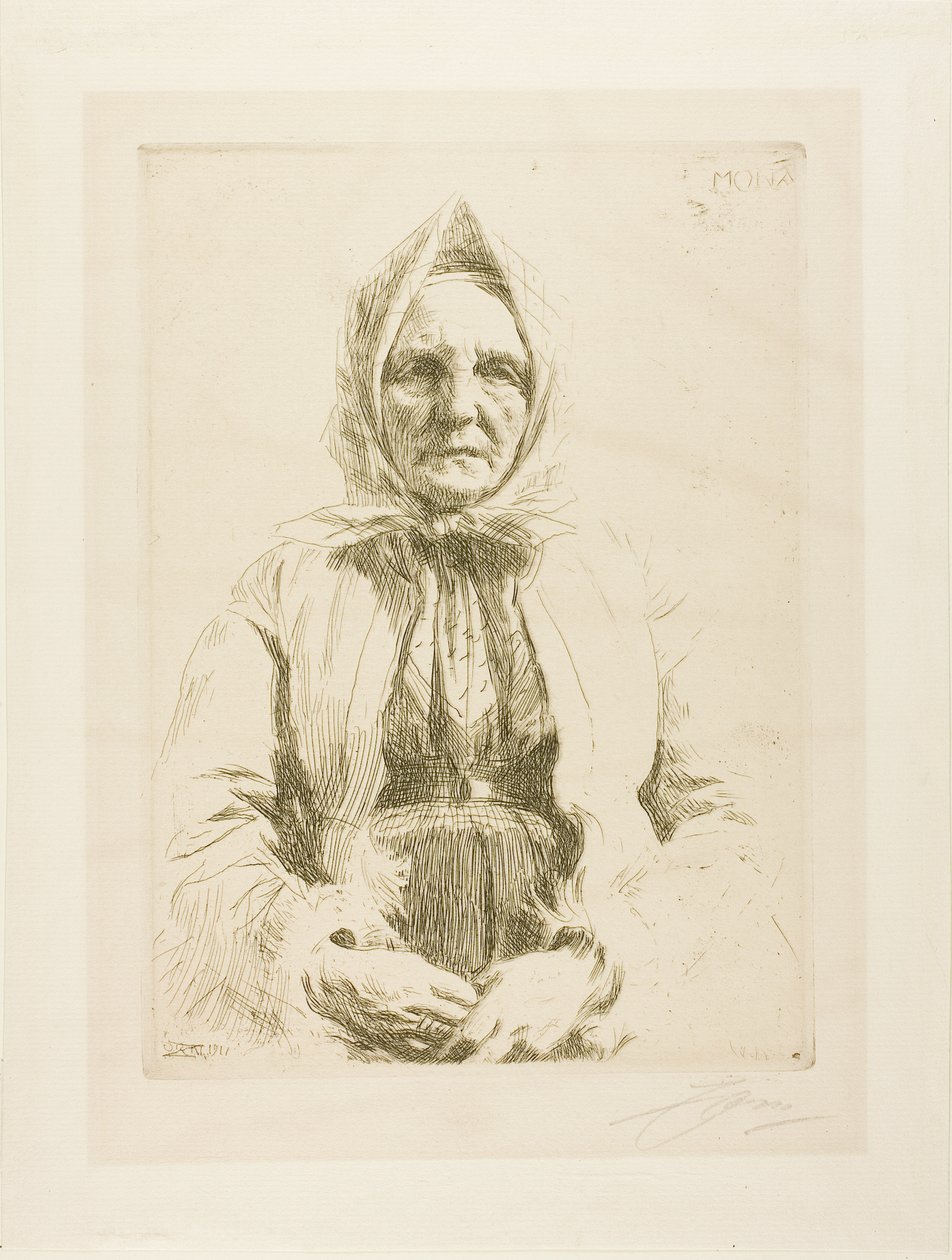Mona door Anders Leonard Zorn