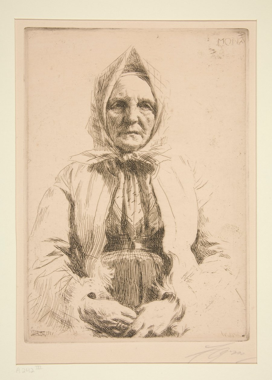 Mona door Anders Leonard Zorn