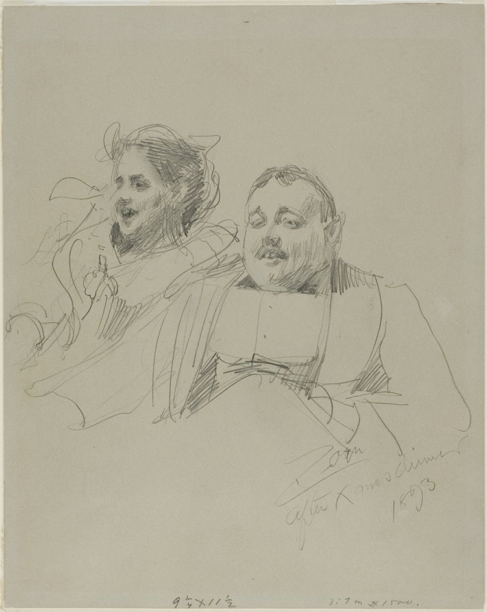 De heer en mevrouw Raymond Johnson door Anders Leonard Zorn