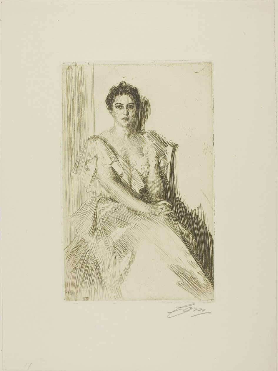 Mevrouw Cleveland II door Anders Leonard Zorn
