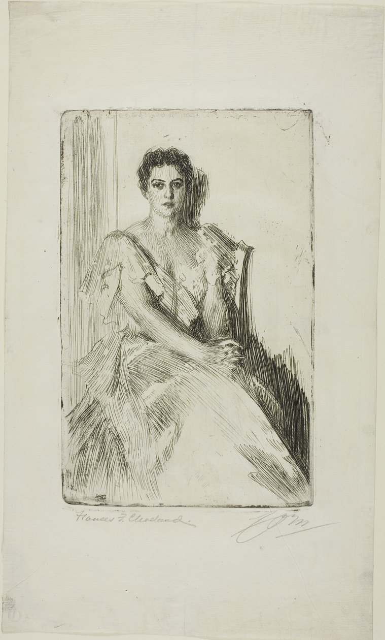 Mevrouw Cleveland II door Anders Leonard Zorn