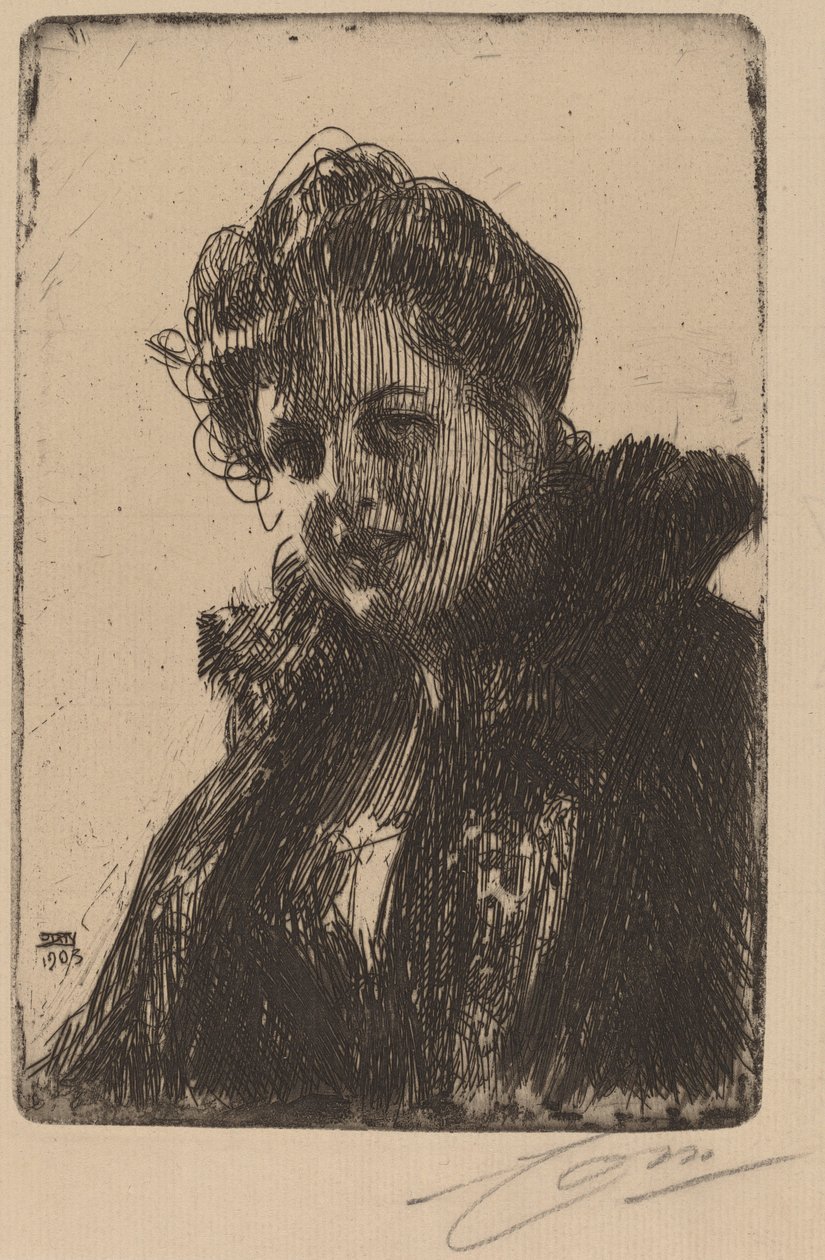 Mevrouw Granberg door Anders Leonard Zorn