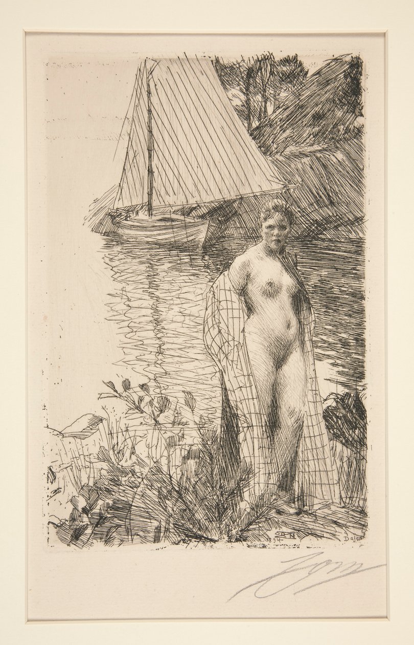 Mijn Model en Mijn Boot door Anders Leonard Zorn