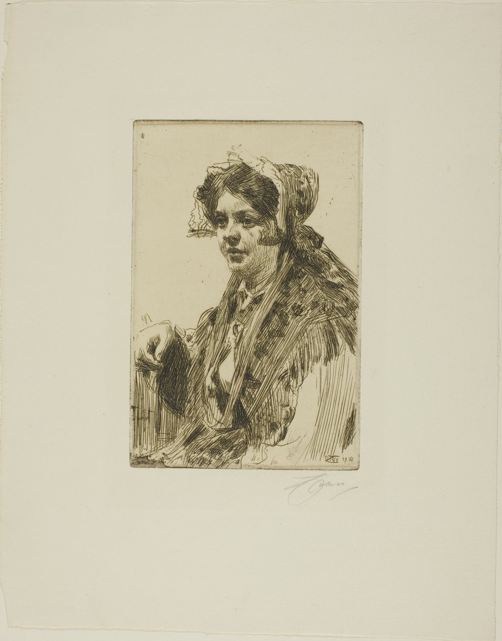 Nåskulla door Anders Leonard Zorn