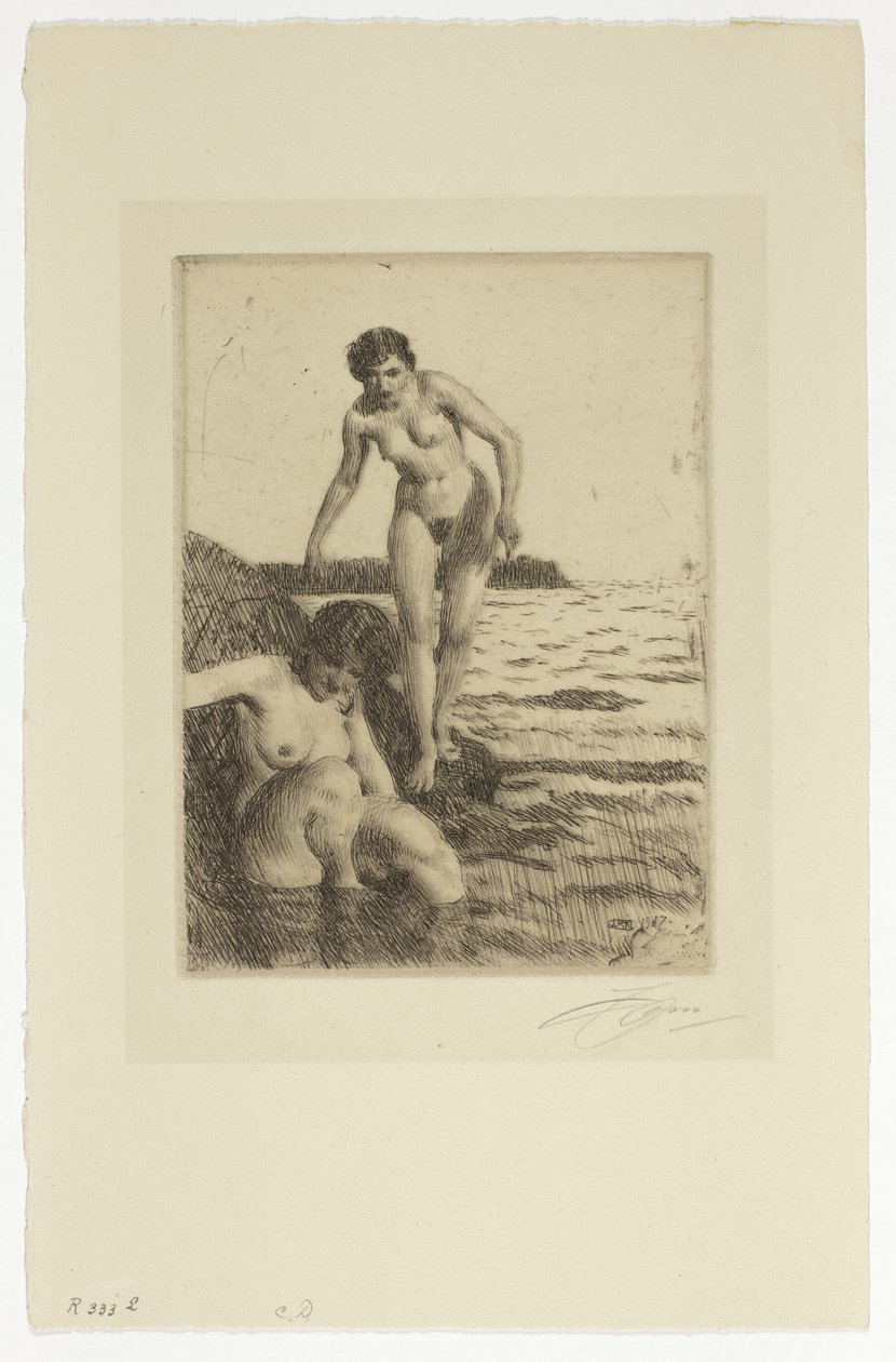 Op Hemsö Eiland door Anders Leonard Zorn