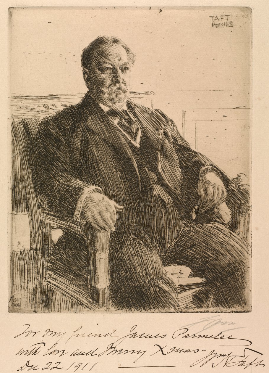 President William Howard Taft door Anders Leonard Zorn
