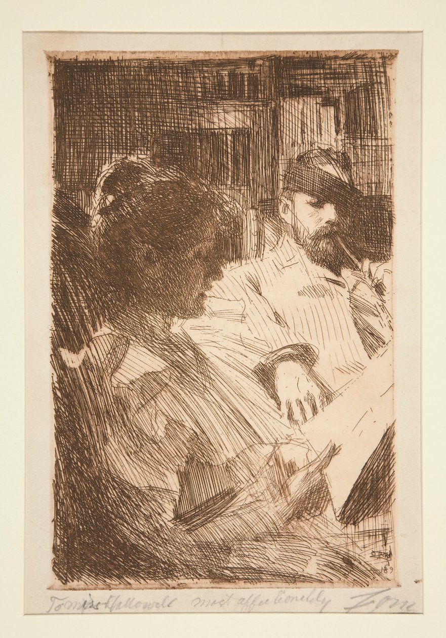 Lezen (dhr. & mevr. Charles Deering) door Anders Leonard Zorn