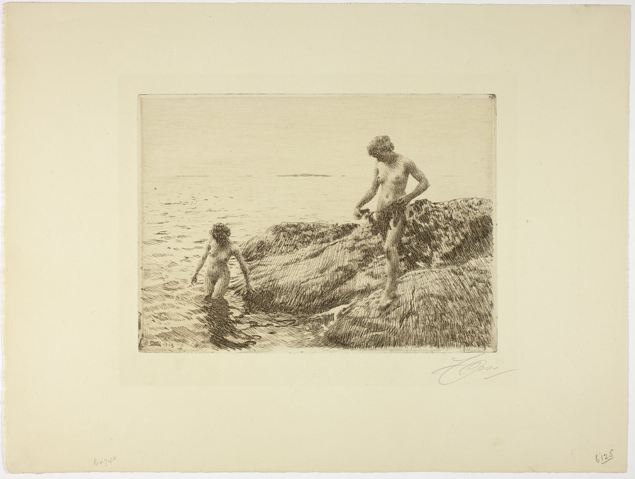 Zeevaardige rotsen door Anders Leonard Zorn