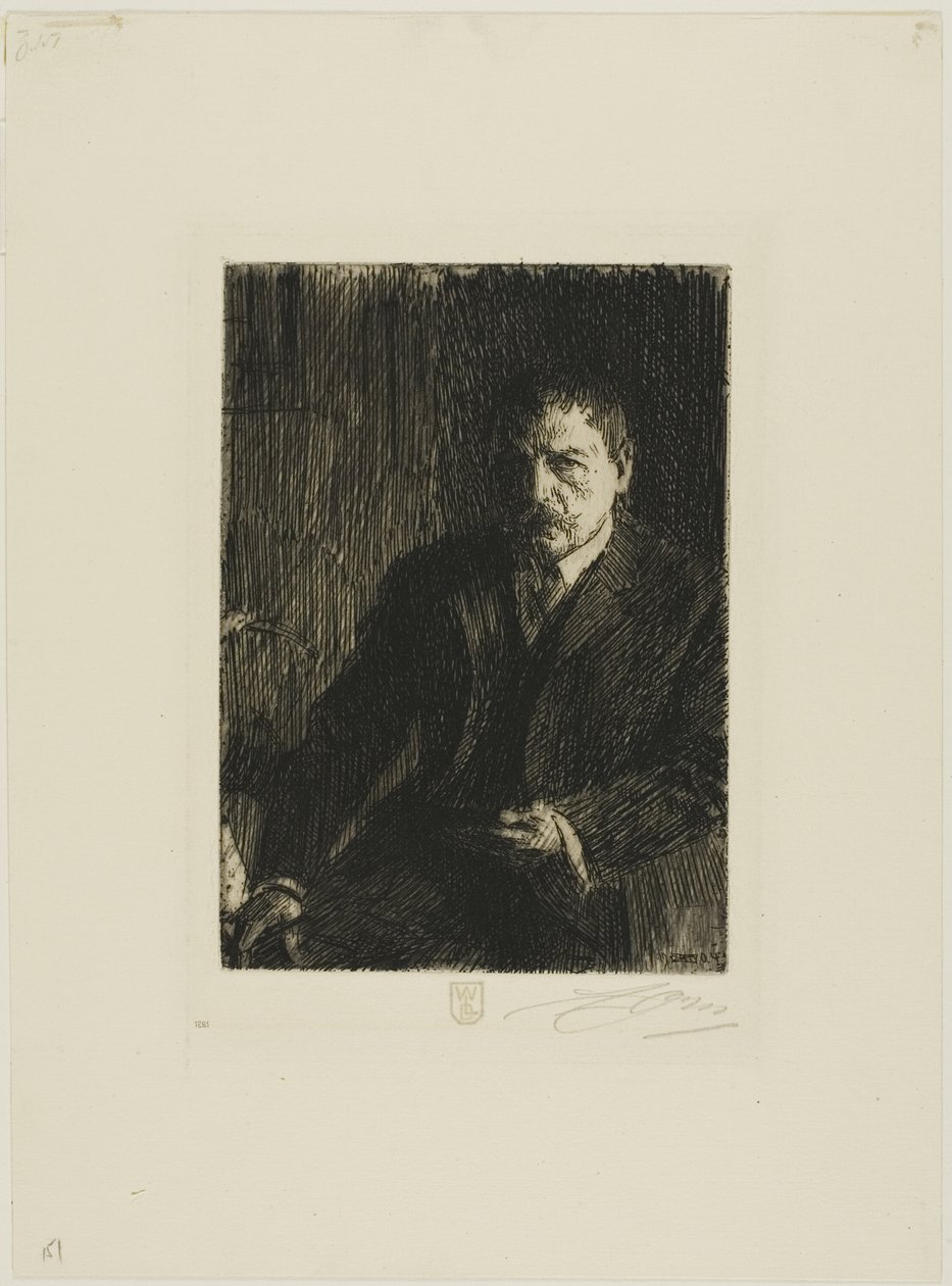 Zelfportret 1904 I door Anders Leonard Zorn