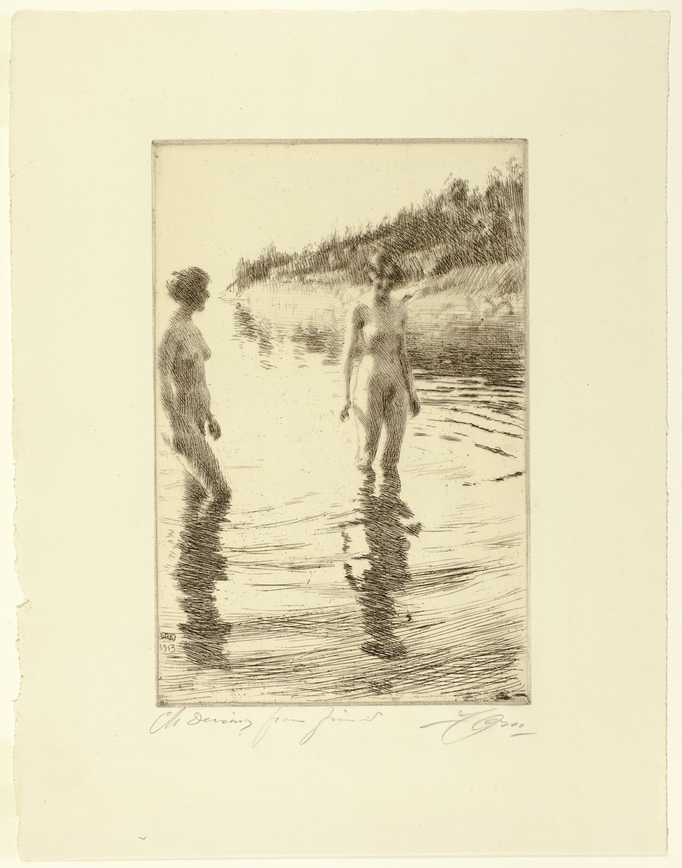 Ondiep door Anders Leonard Zorn
