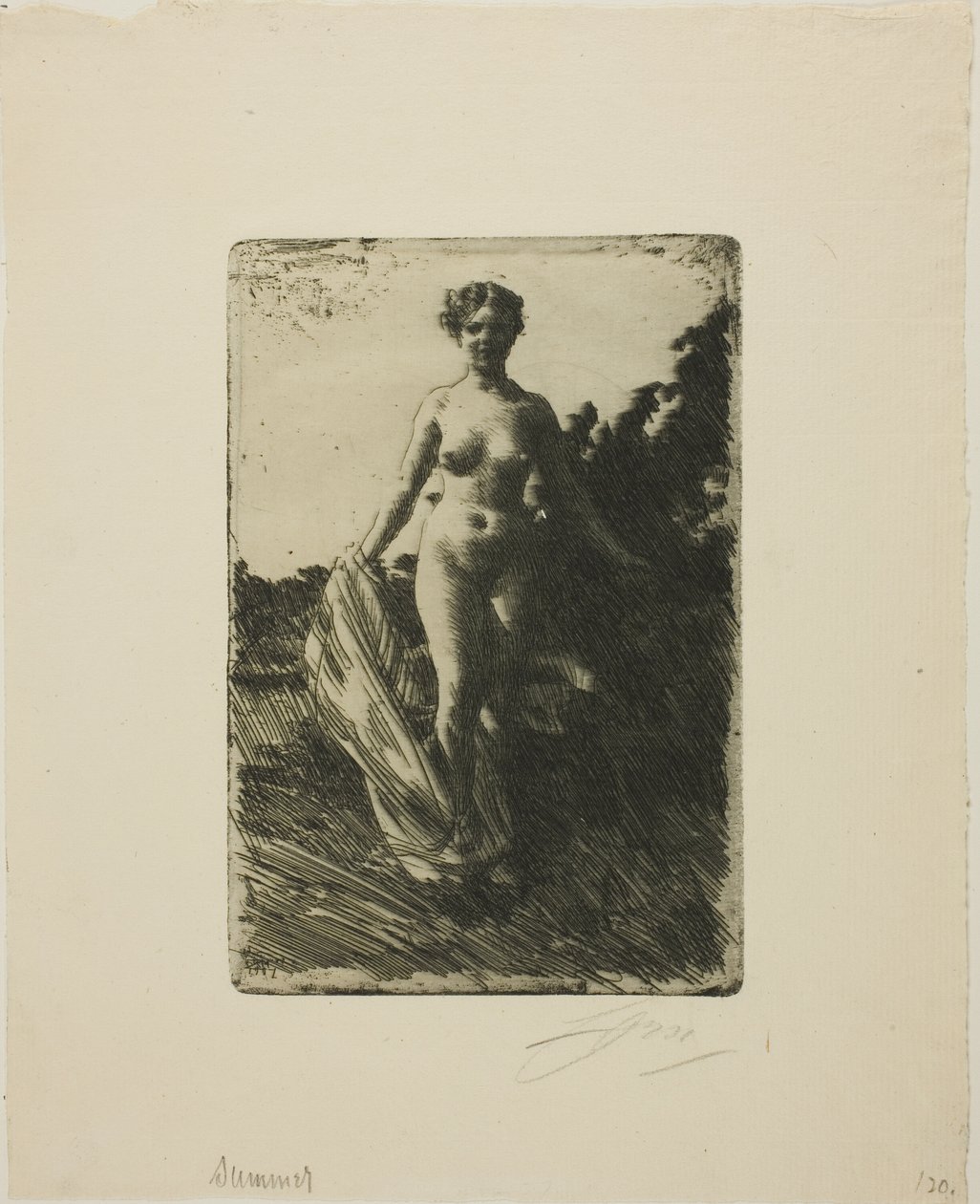Zomer door Anders Leonard Zorn