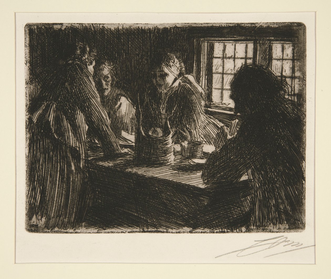 Het bruidsmeisje door Anders Leonard Zorn