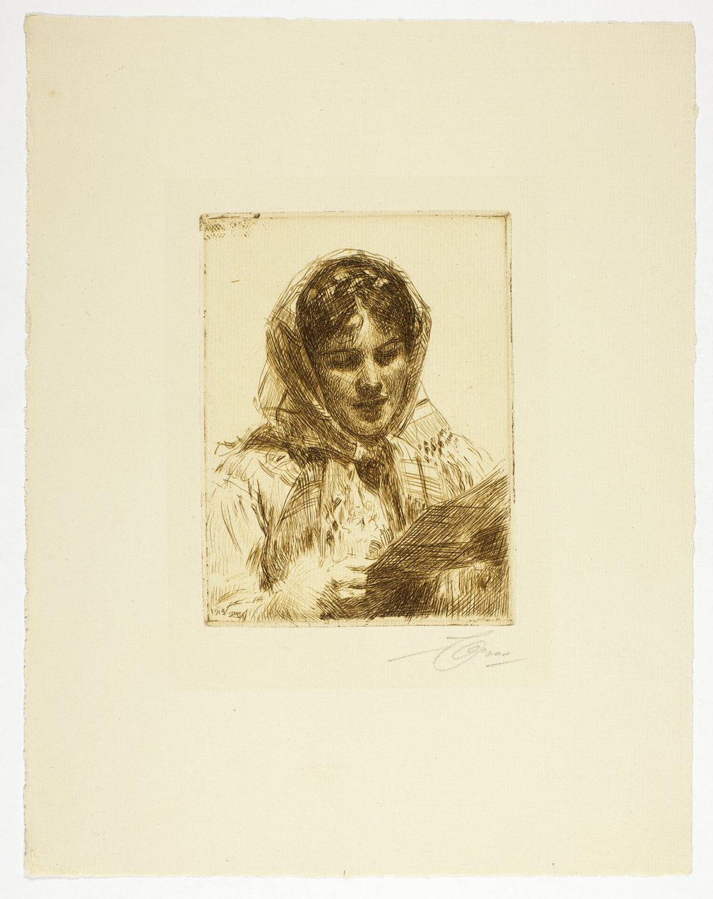 De Brief door Anders Leonard Zorn