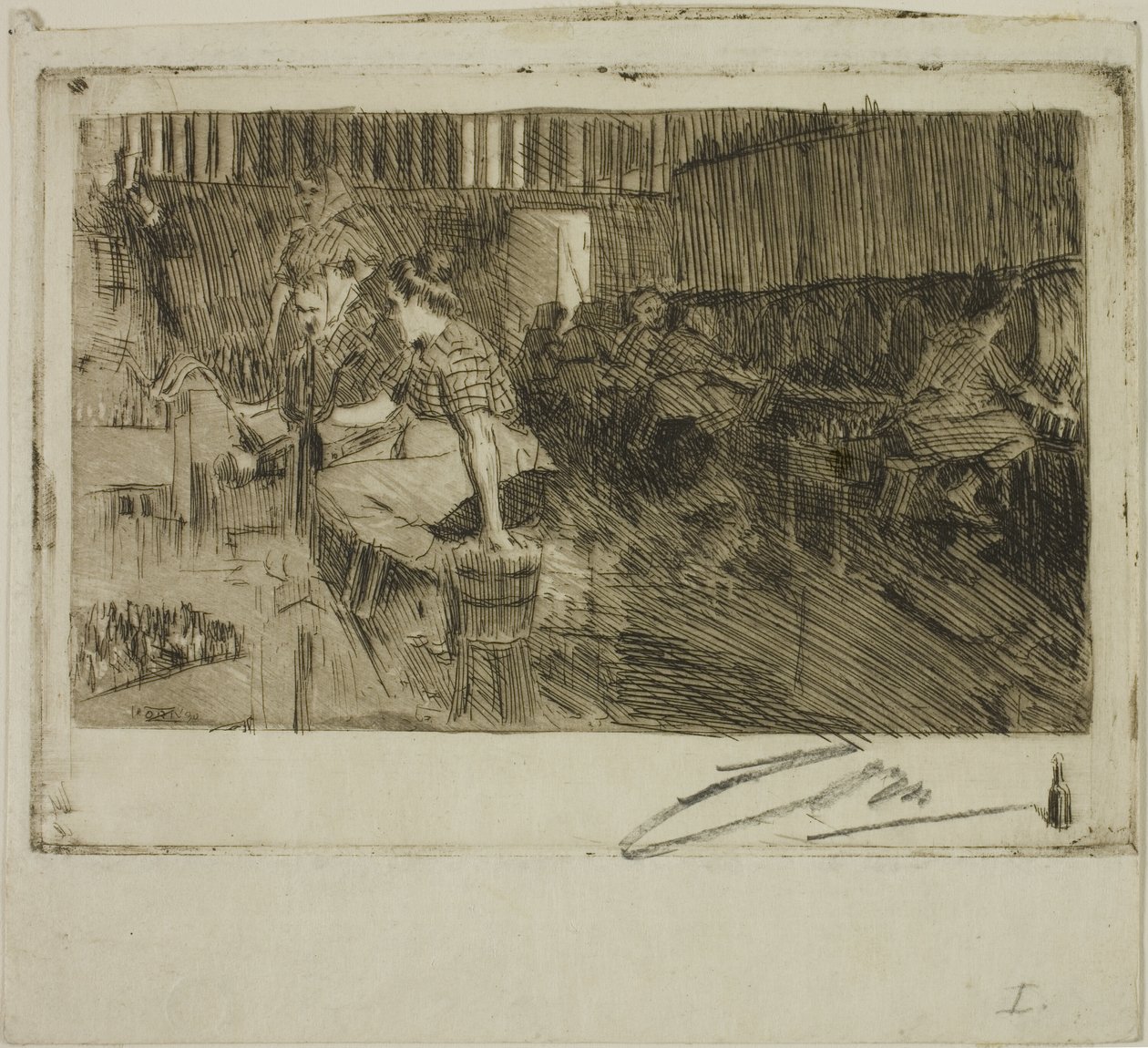 De kleine brouwerij door Anders Leonard Zorn