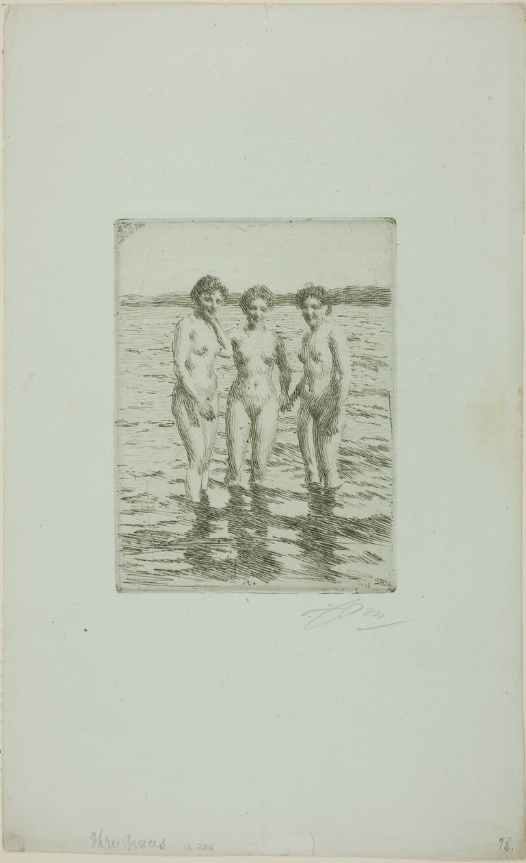 De drie Gratiën door Anders Leonard Zorn