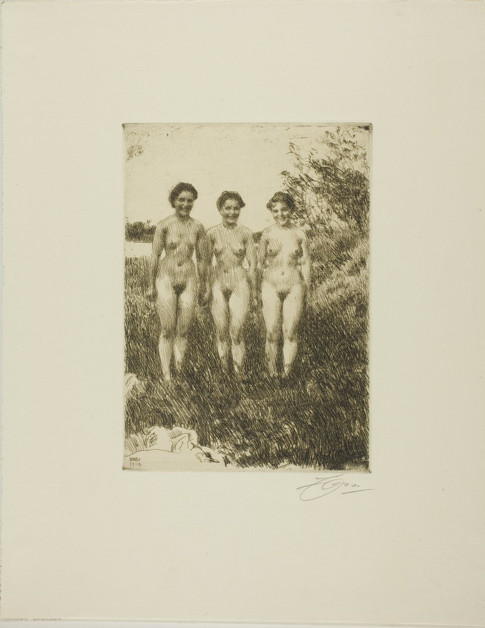 Drie Zusters door Anders Leonard Zorn