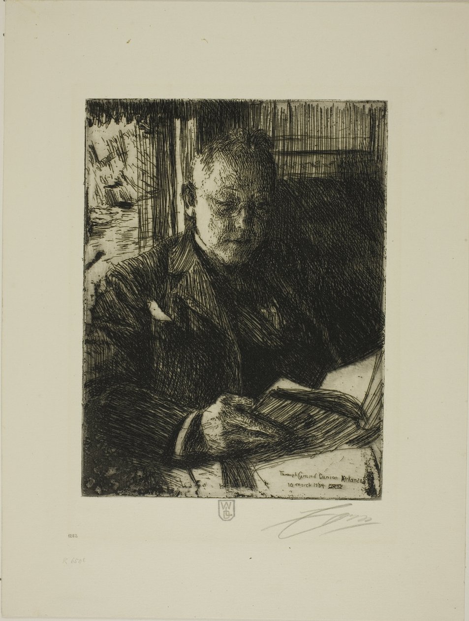 Reisgenoot (Mr. Ch. Deering) door Anders Leonard Zorn