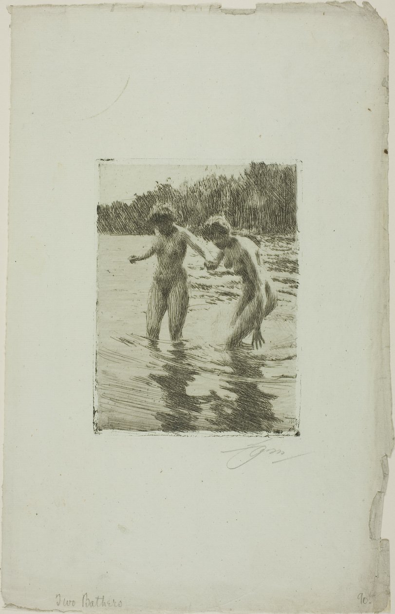 Twee Baders door Anders Leonard Zorn