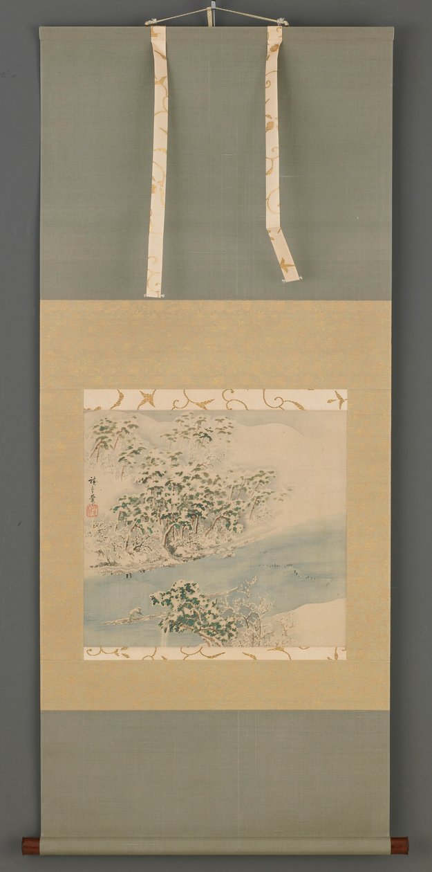 Arashiyama in de Sneeuw, Edo periode, 19e eeuw door Ando Hiroshige