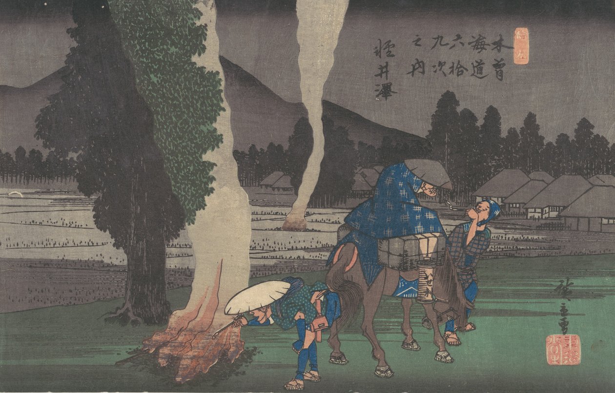 Karuizawa, ca. 1835 door Ando Hiroshige