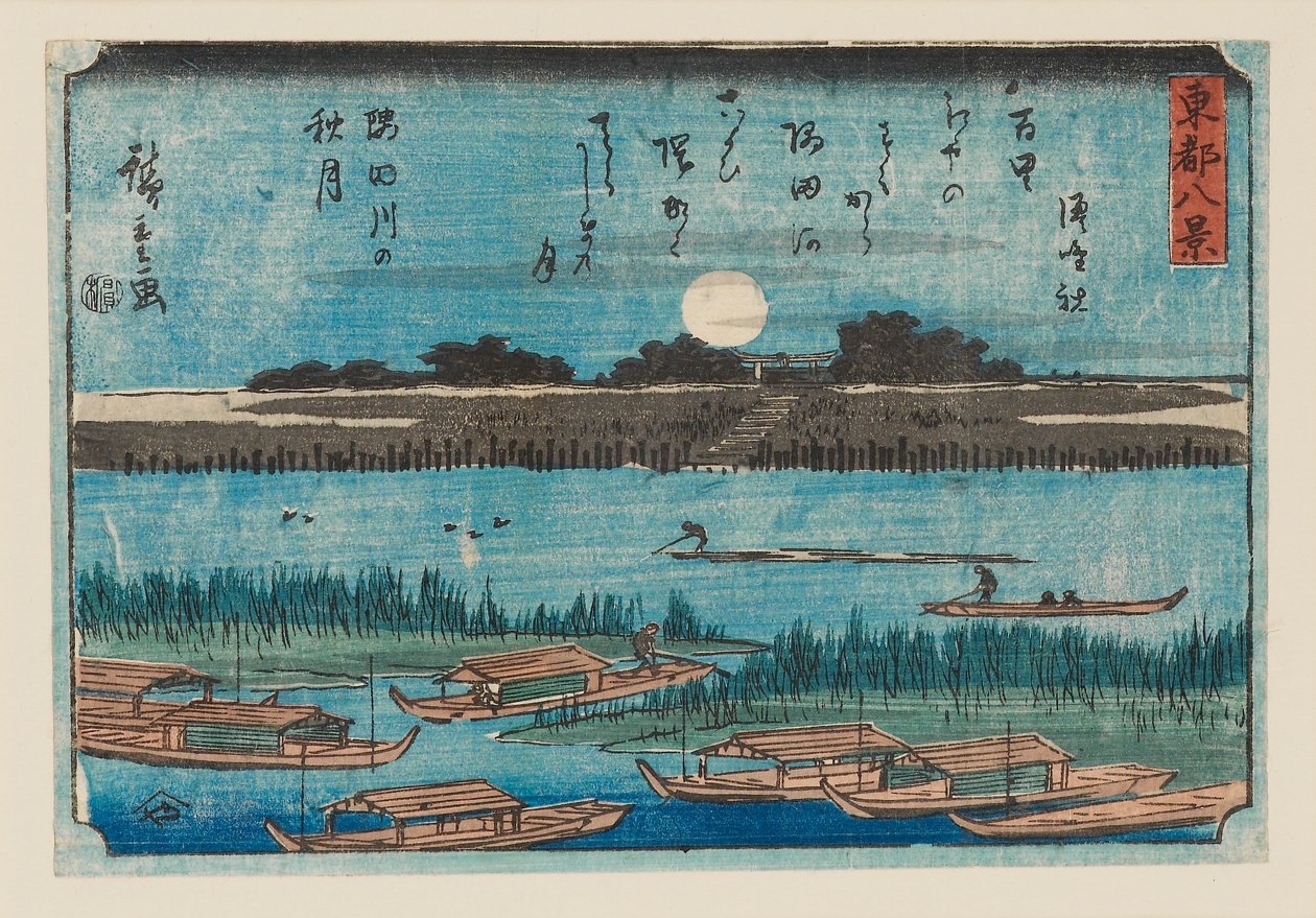 Houtsnede - Klein landschap, 1797-1858 door Ando Hiroshige
