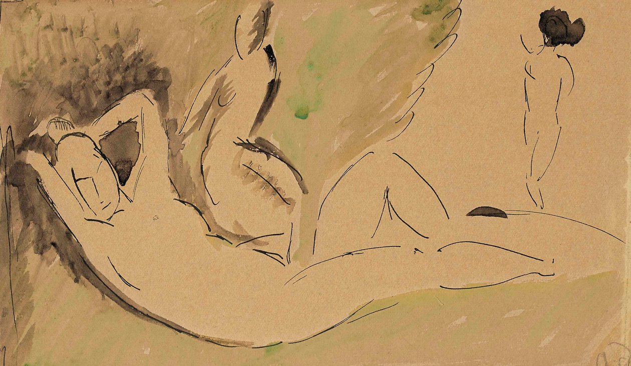 Badgasten door Andre Derain