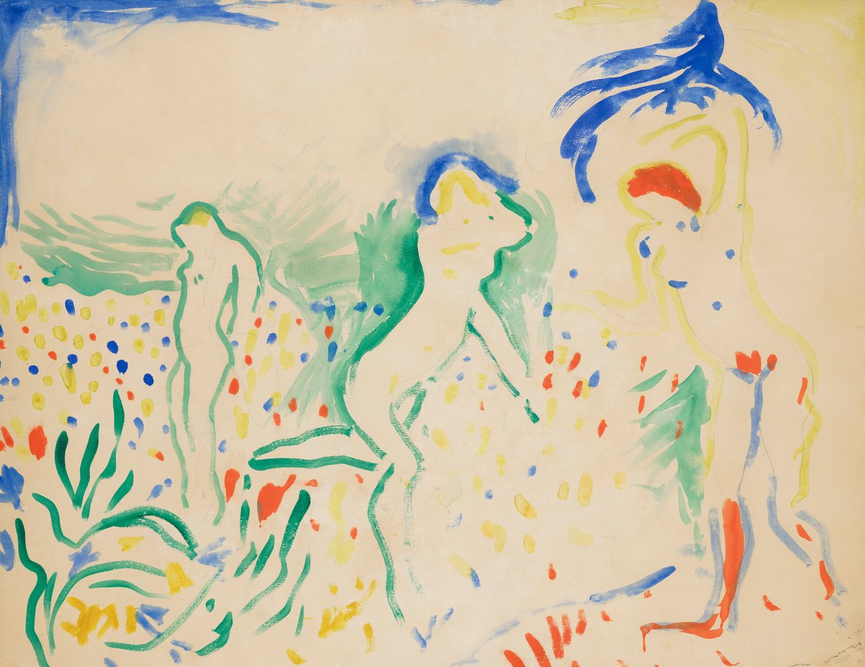 Dansende baders door Andre Derain
