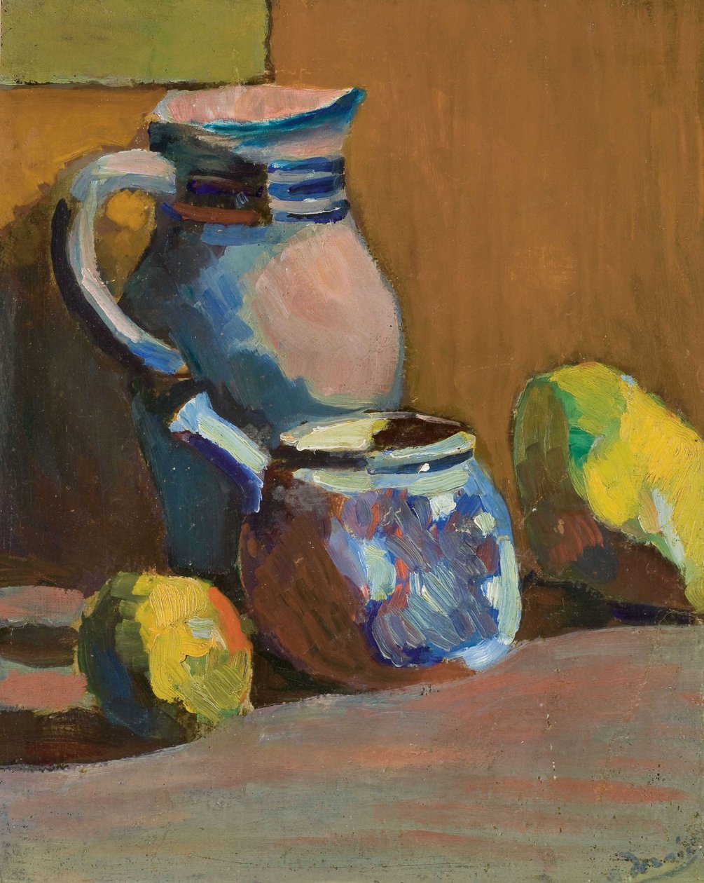 Stilleven met blauwe pot door Andre Derain