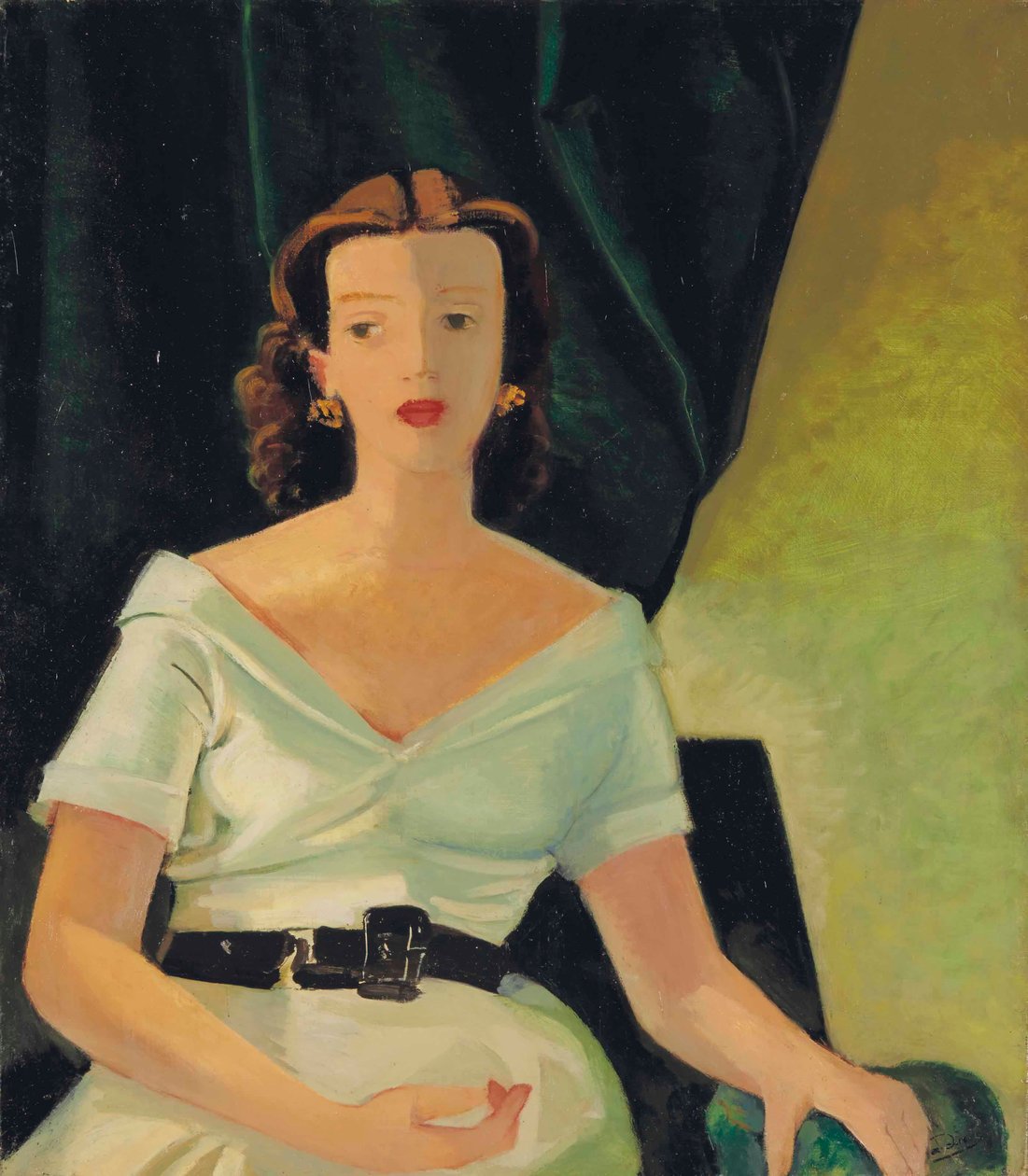 Vermoedelijk portret van Geneviève Taillade door Andre Derain