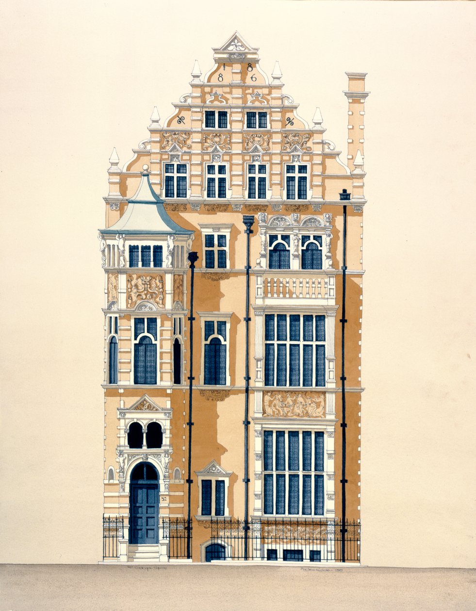 52 Cadogan Square, Knightsbridge, Londen door Andras Kaldor