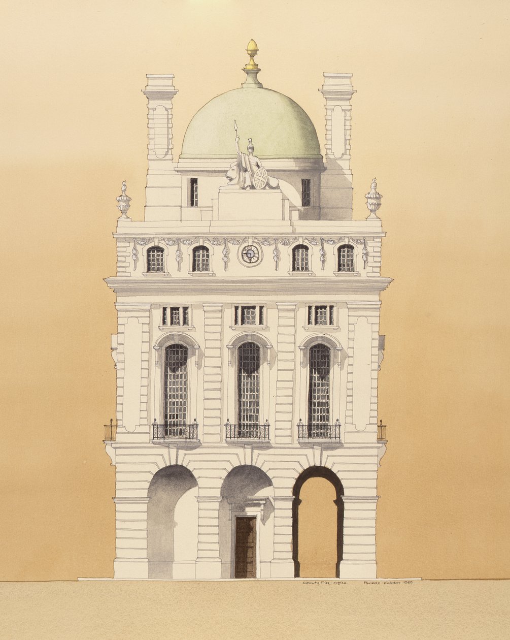 Brandweerkazerne, Picadilly, Londen door Andras Kaldor