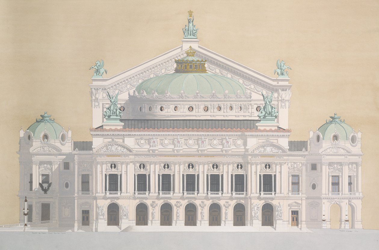Opera Garnier, Parijs, Frankrijk door Andras Kaldor