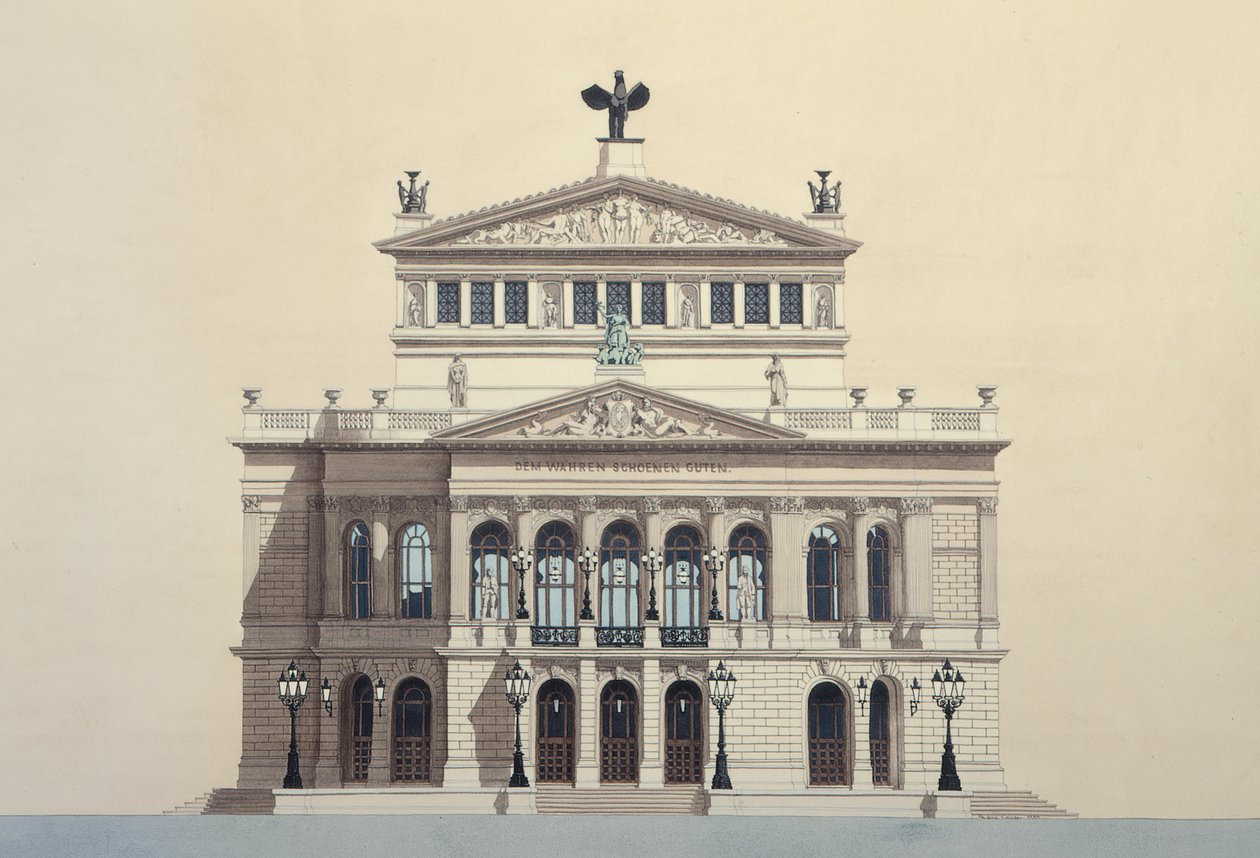 Opera, Frankfurt, Duitsland door Andras Kaldor