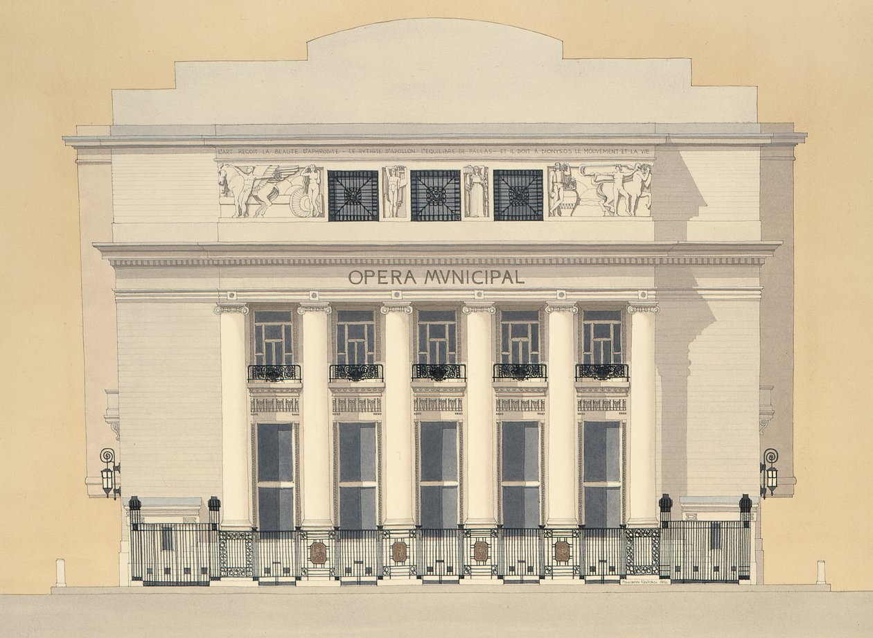 Opera Municipal, Marseille, Frankrijk door Andras Kaldor