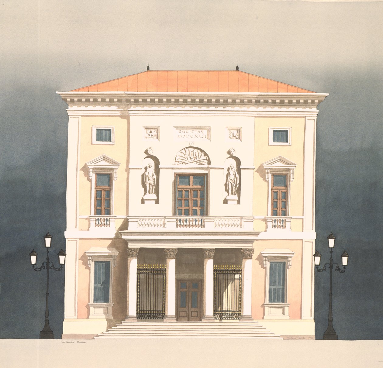 Theater La Fenice, Venetië, Italië door Andras Kaldor